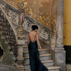 Elegant Green Evening Gown